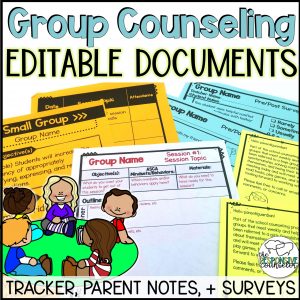 Editable Group Counseling Documents