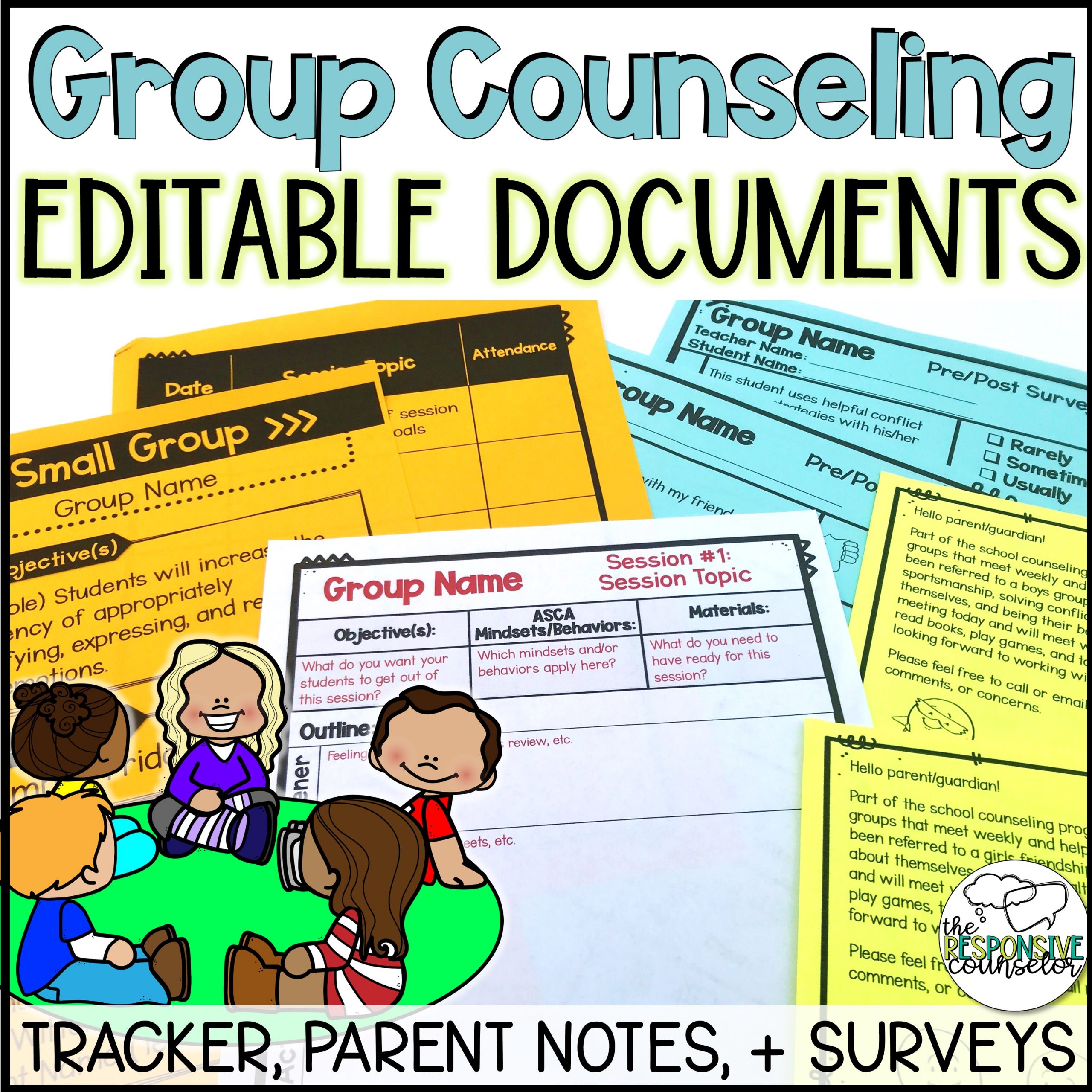 Editable Group Counseling Documents