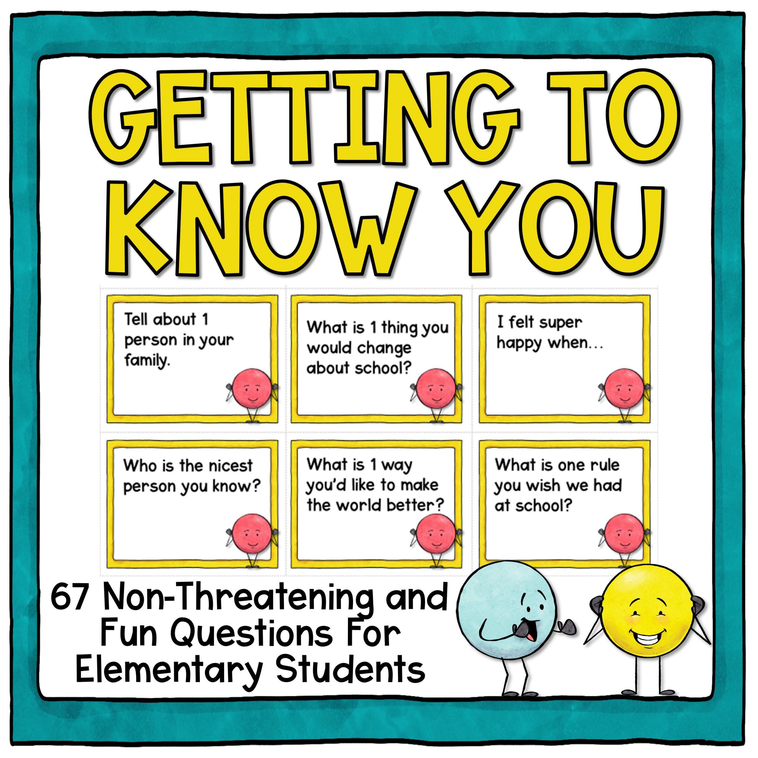 Get To Know You Question Cards