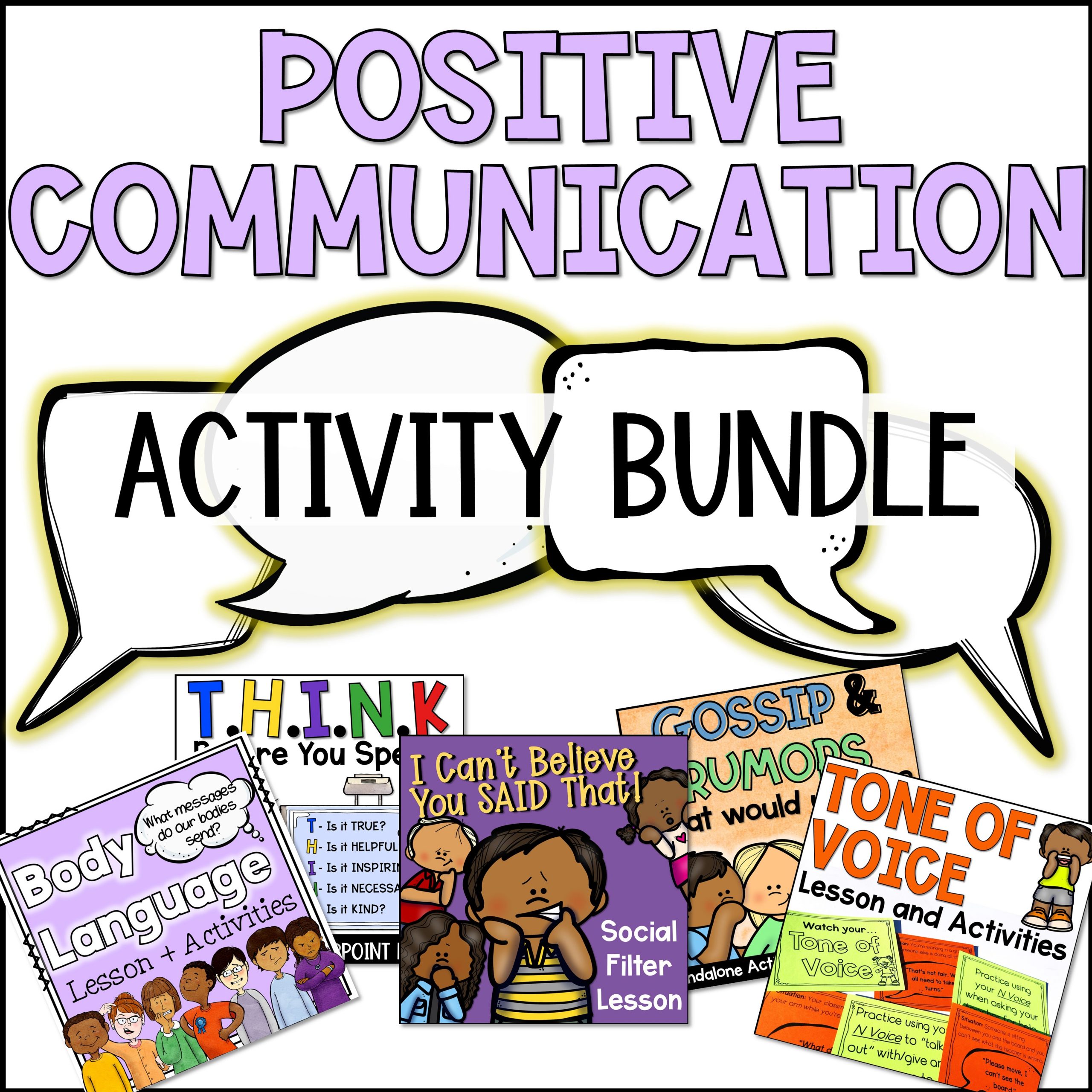 Positive Communication Activities for Group Counseling or Guidance Lessons