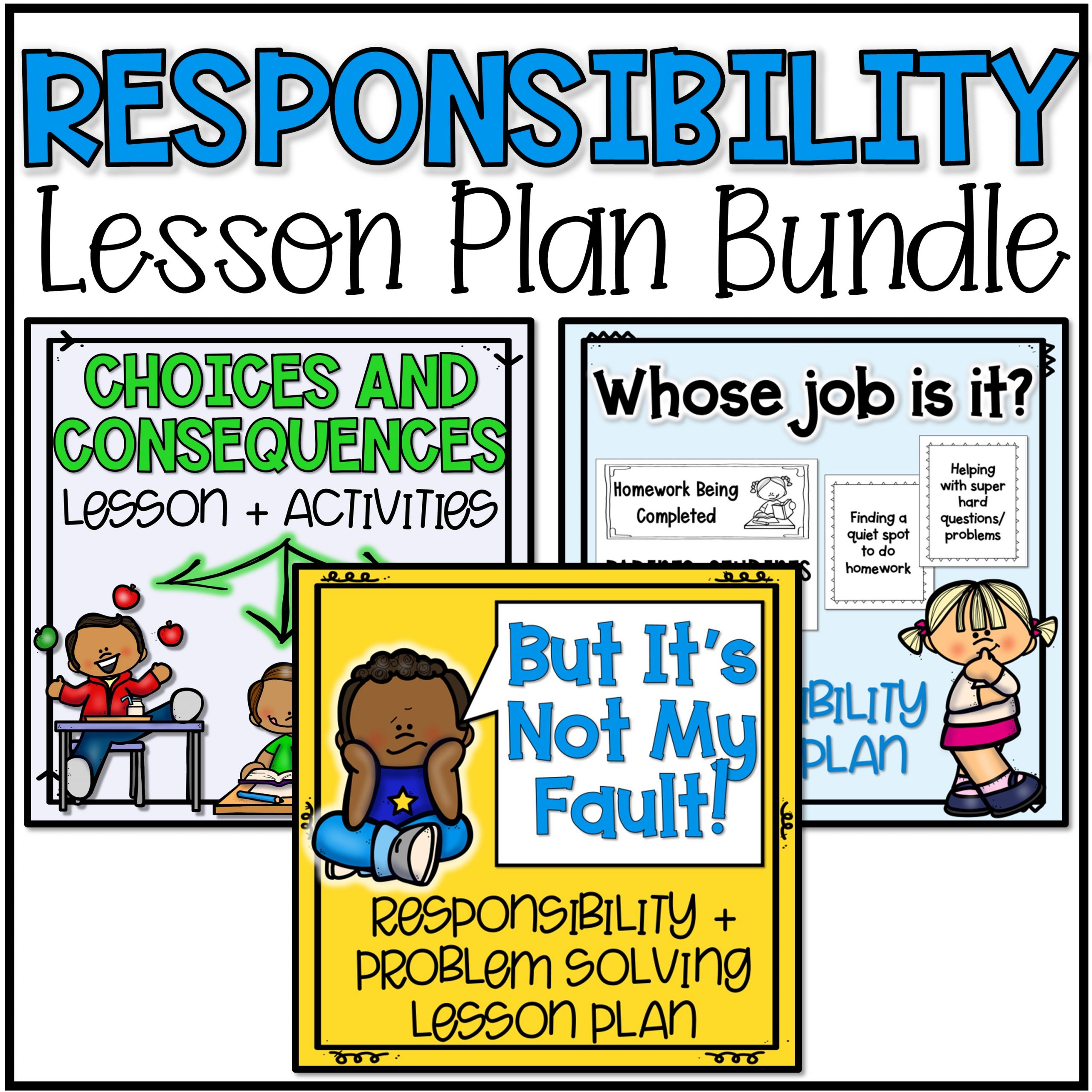 Responsibility Lesson Plan Bundle