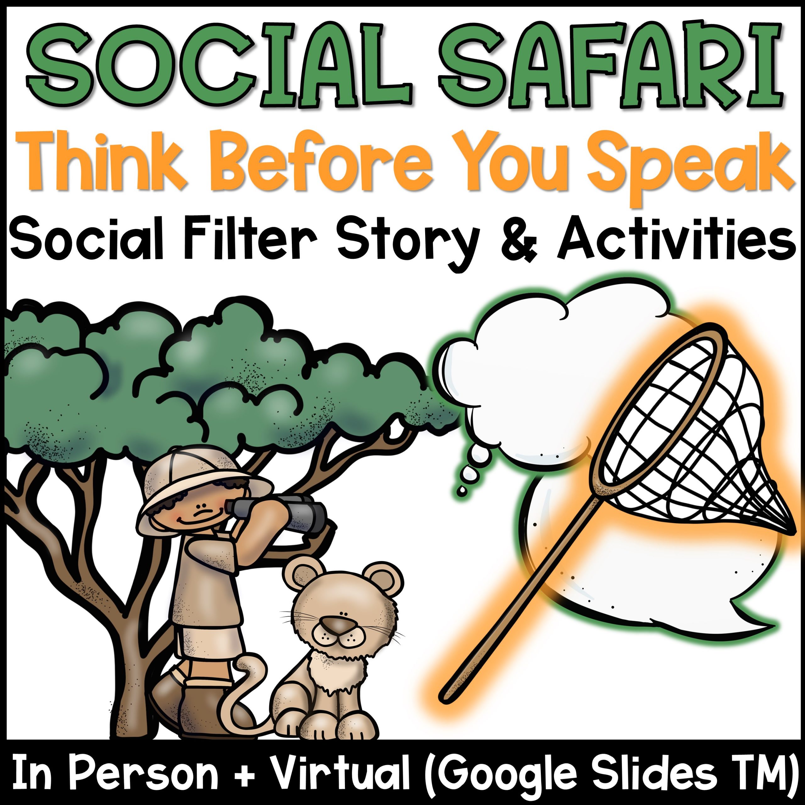 Social Filter Lesson and Activities With Google Slides TM