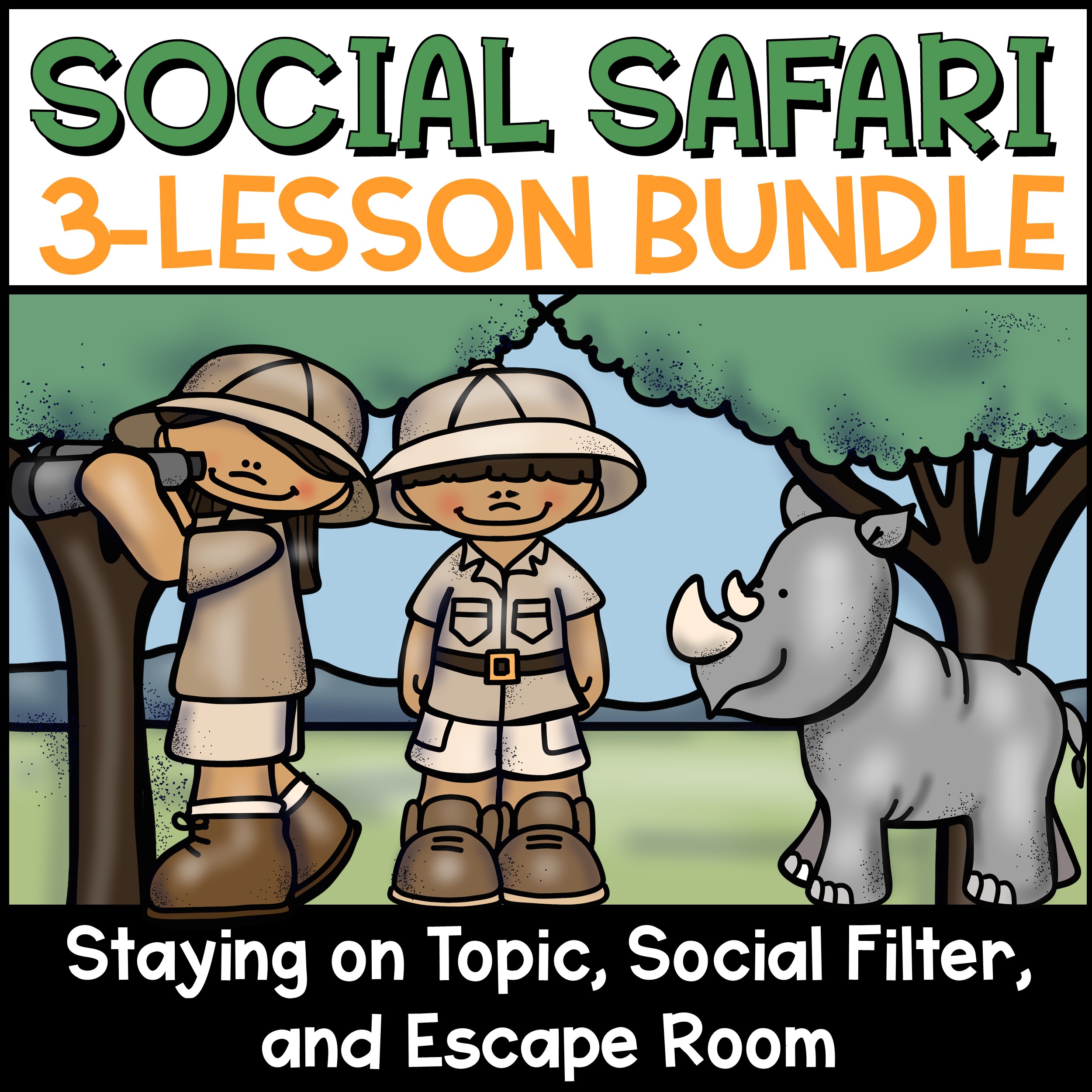 Social Skills Lesson Plan Bundle With Escape Room