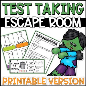Test Taking Strategies Lesson Escape Room