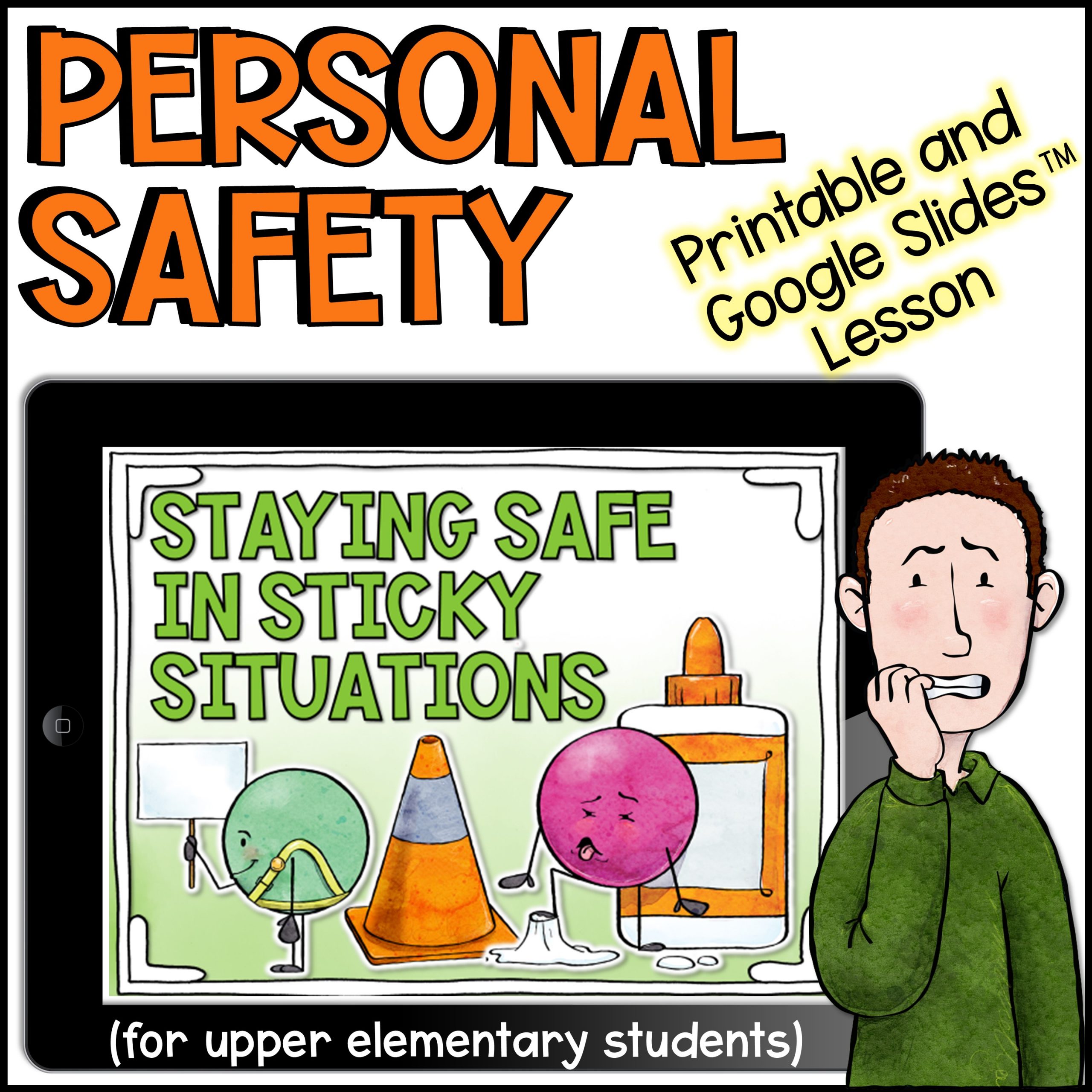 Digital Personal Safety Lesson for Distance Learning in Google Slides (TM)