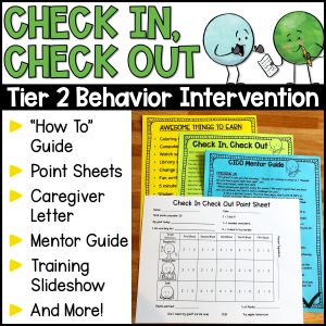 Check In Check Out Behavior Intervention Guide and Documents
