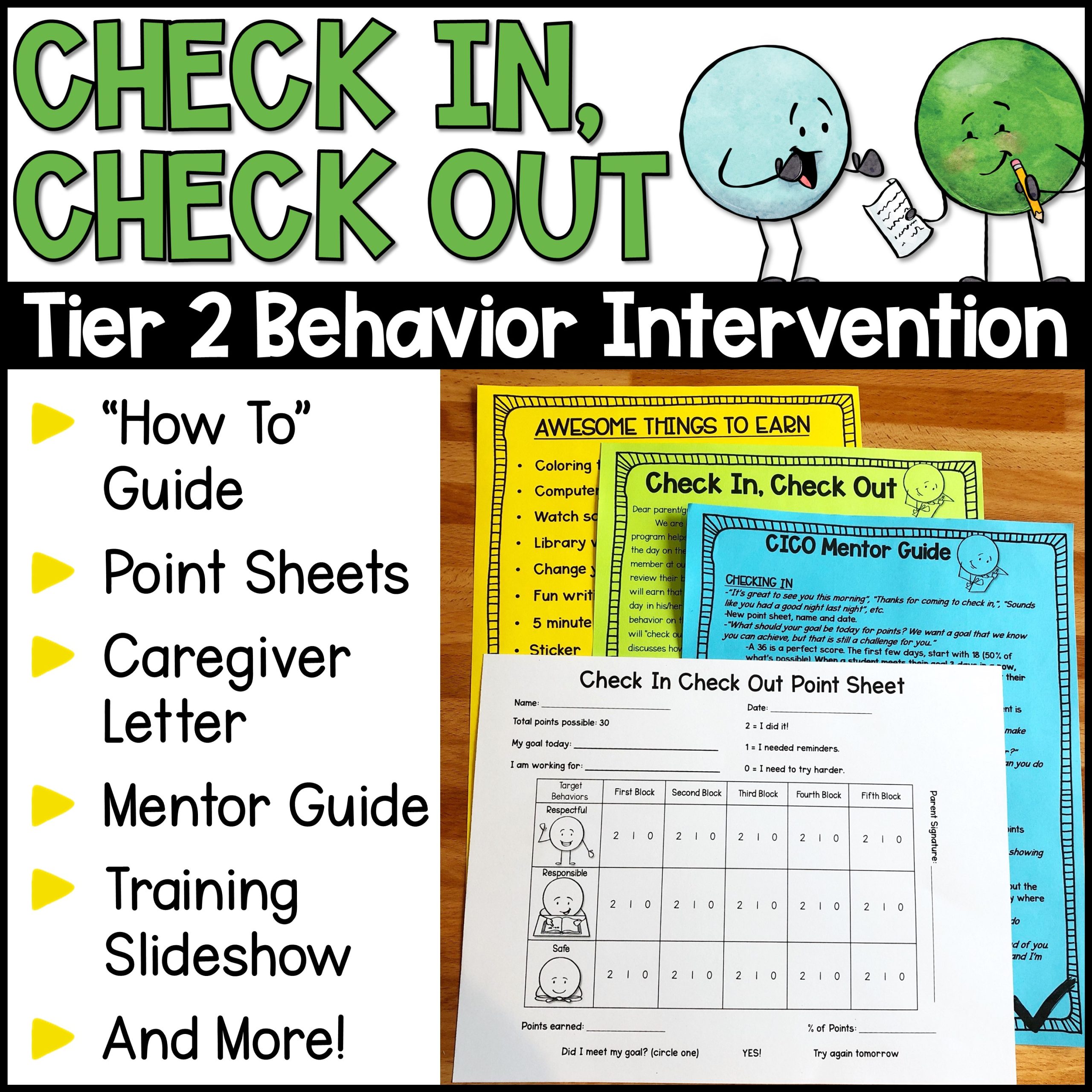 Check In Check Out Behavior Intervention Guide and Documents