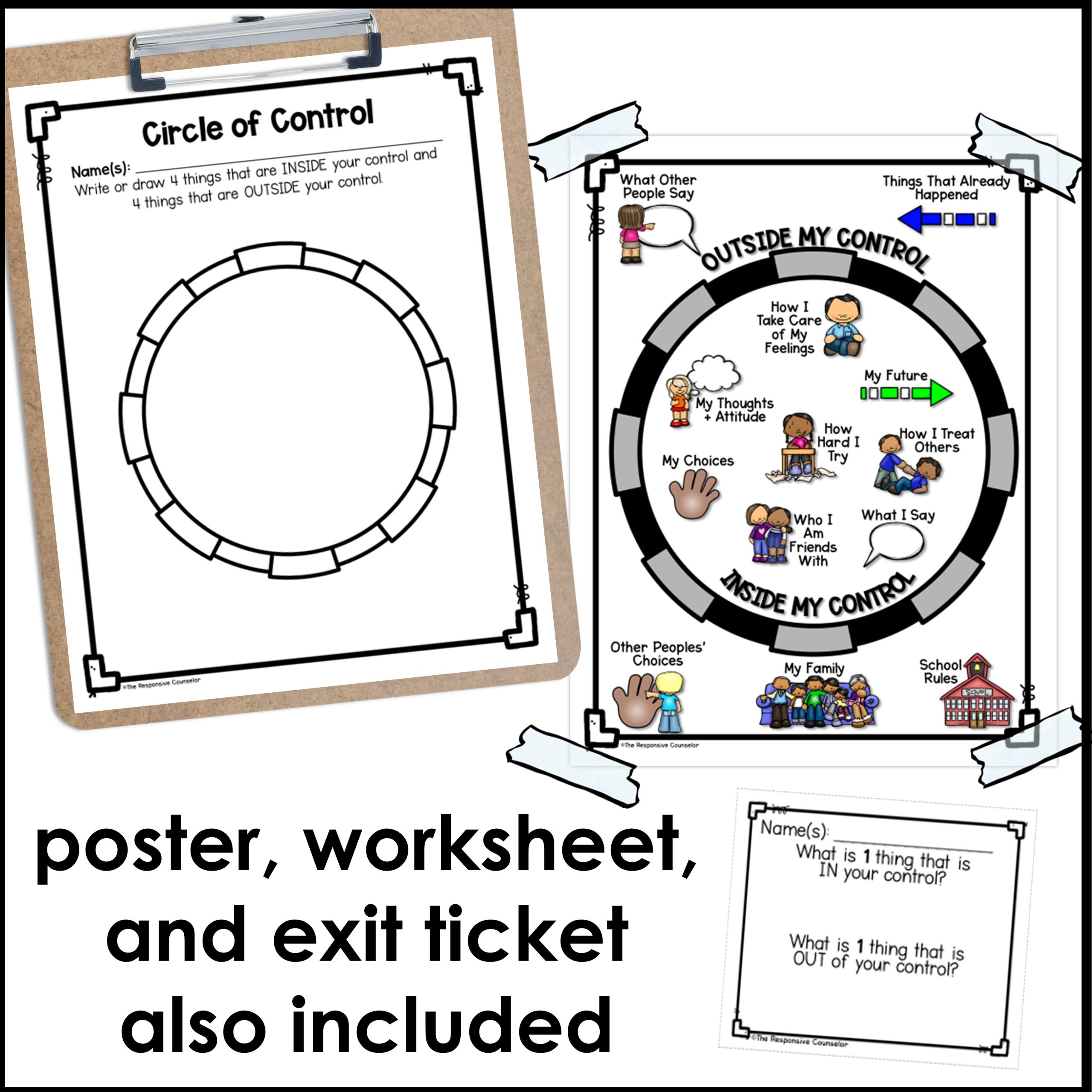 Circle of Control Lesson and Activities - Image 4