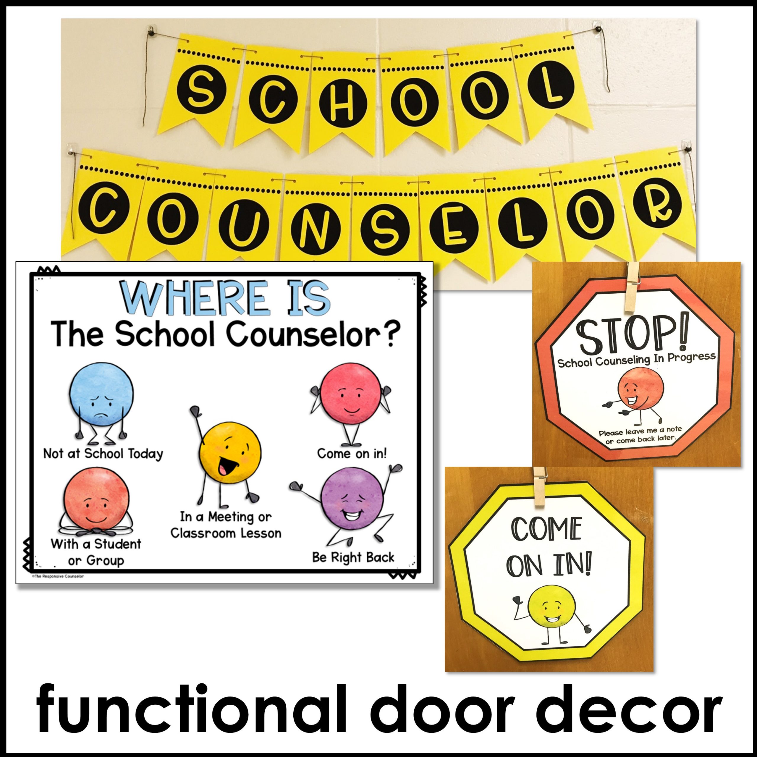 School Counseling Self-Referral System and Counselor Door Decorations - Image 2