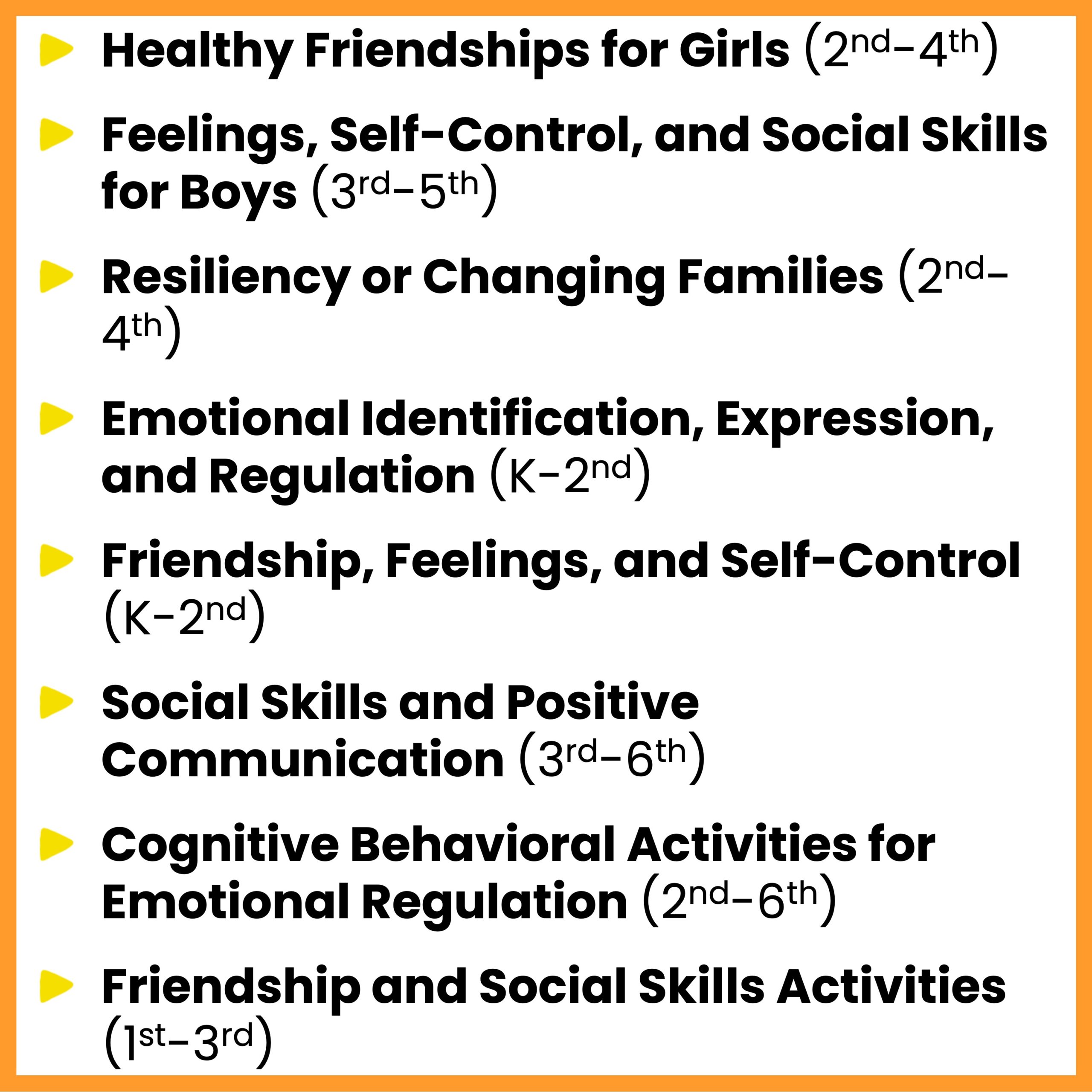 Elementary Group Counseling Curriculum Bundle - Image 2