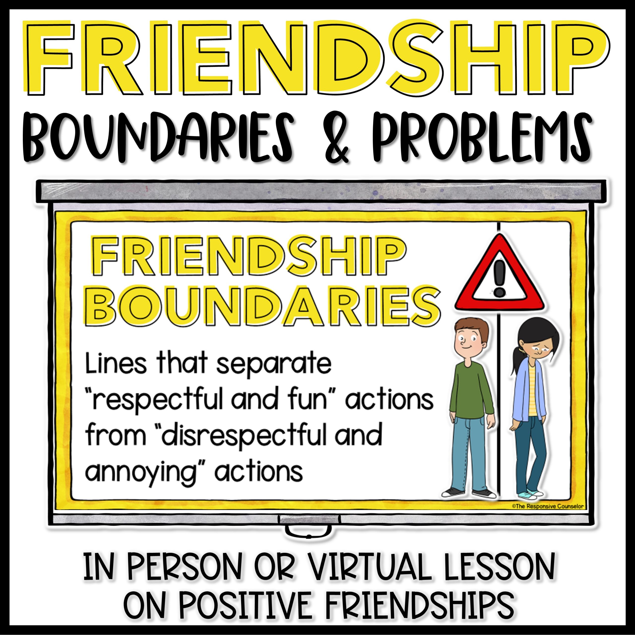 Social Boundaries Lesson and Friendship Skills