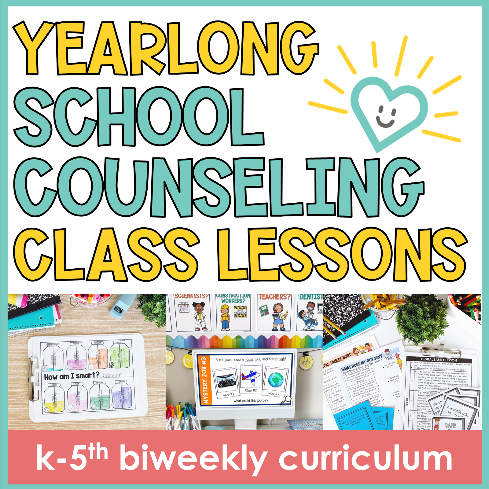 Yearlong Social Emotional Learning Curriculum Bundle for K-5