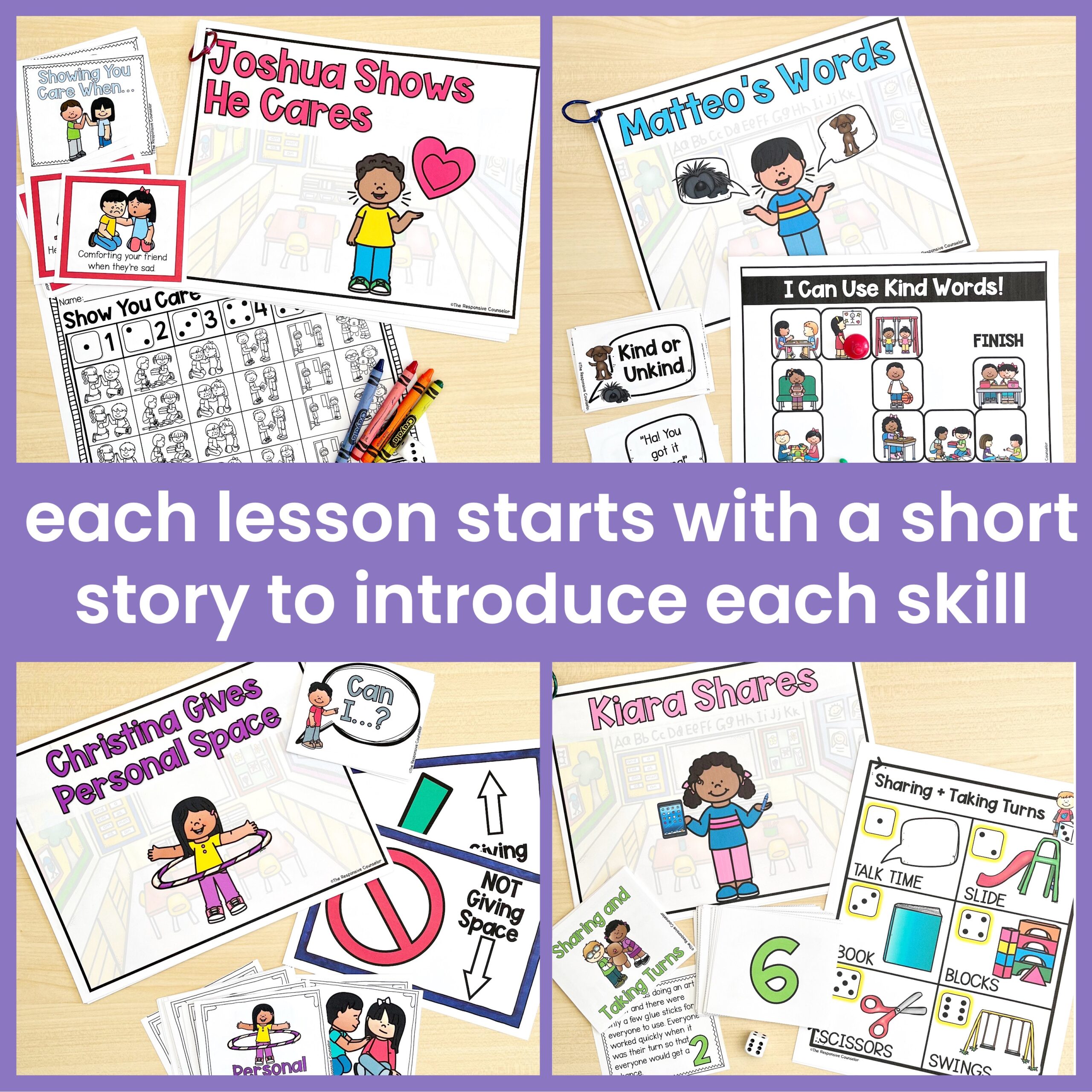 Social Skills SEL Lessons for Sharing, Personal Space, and Kindness - Image 2
