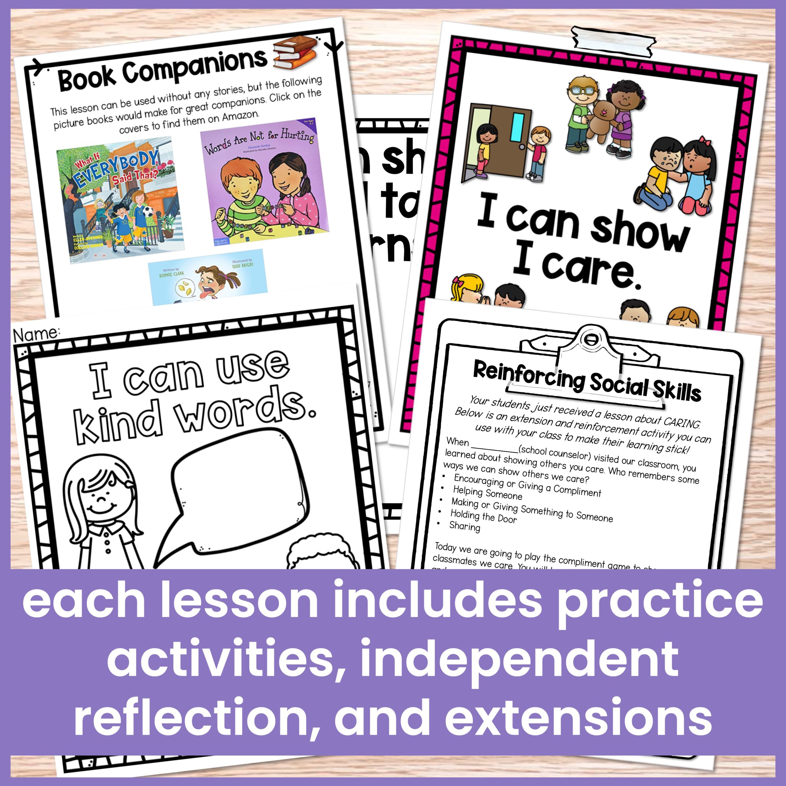 Social Skills SEL Lessons for Sharing, Personal Space, and Kindness - Image 4