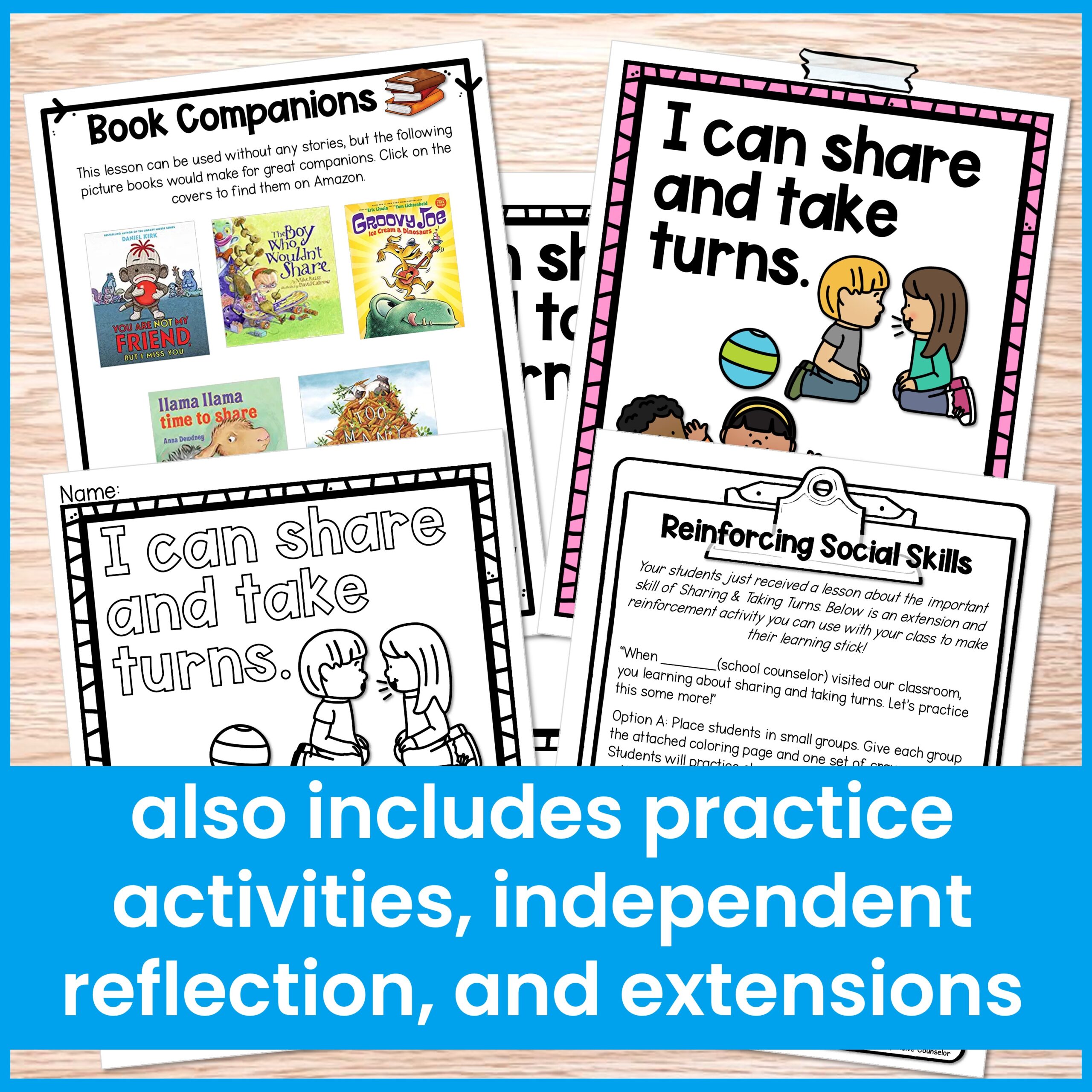 Sharing and Taking Turns Lesson and Activities - Image 4