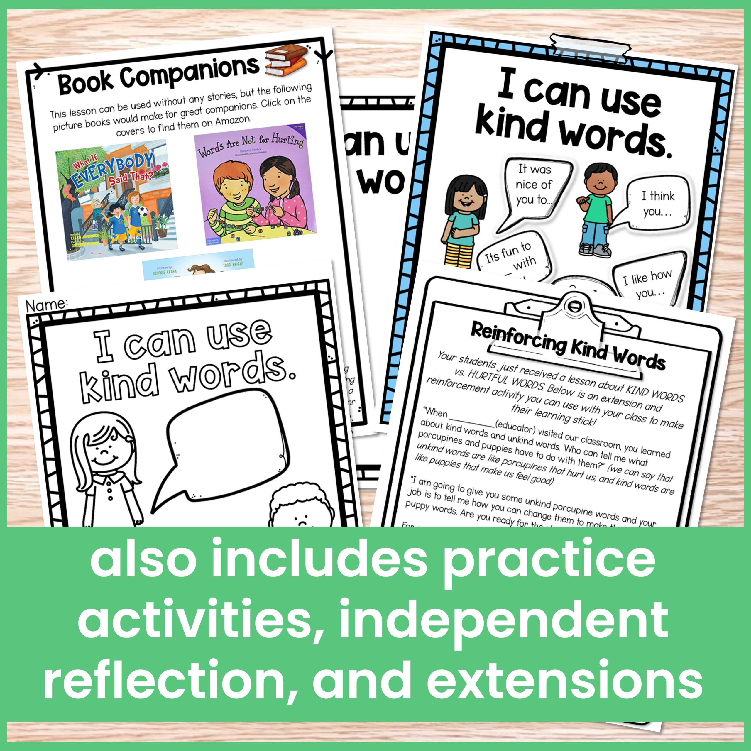 Using Kind Words Lesson and Activities - Image 4