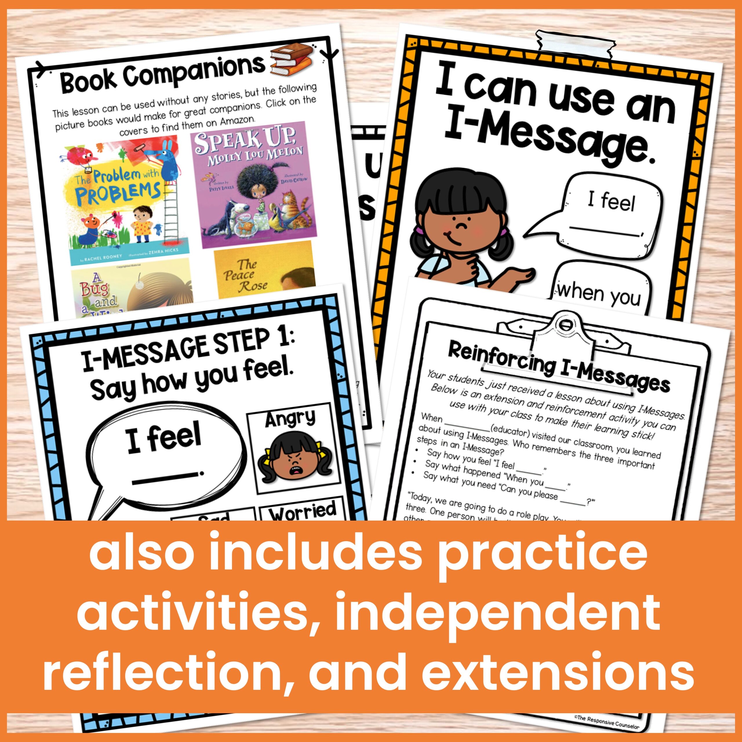 Conflict Resolution Lesson and I-Messages Activities - Image 4