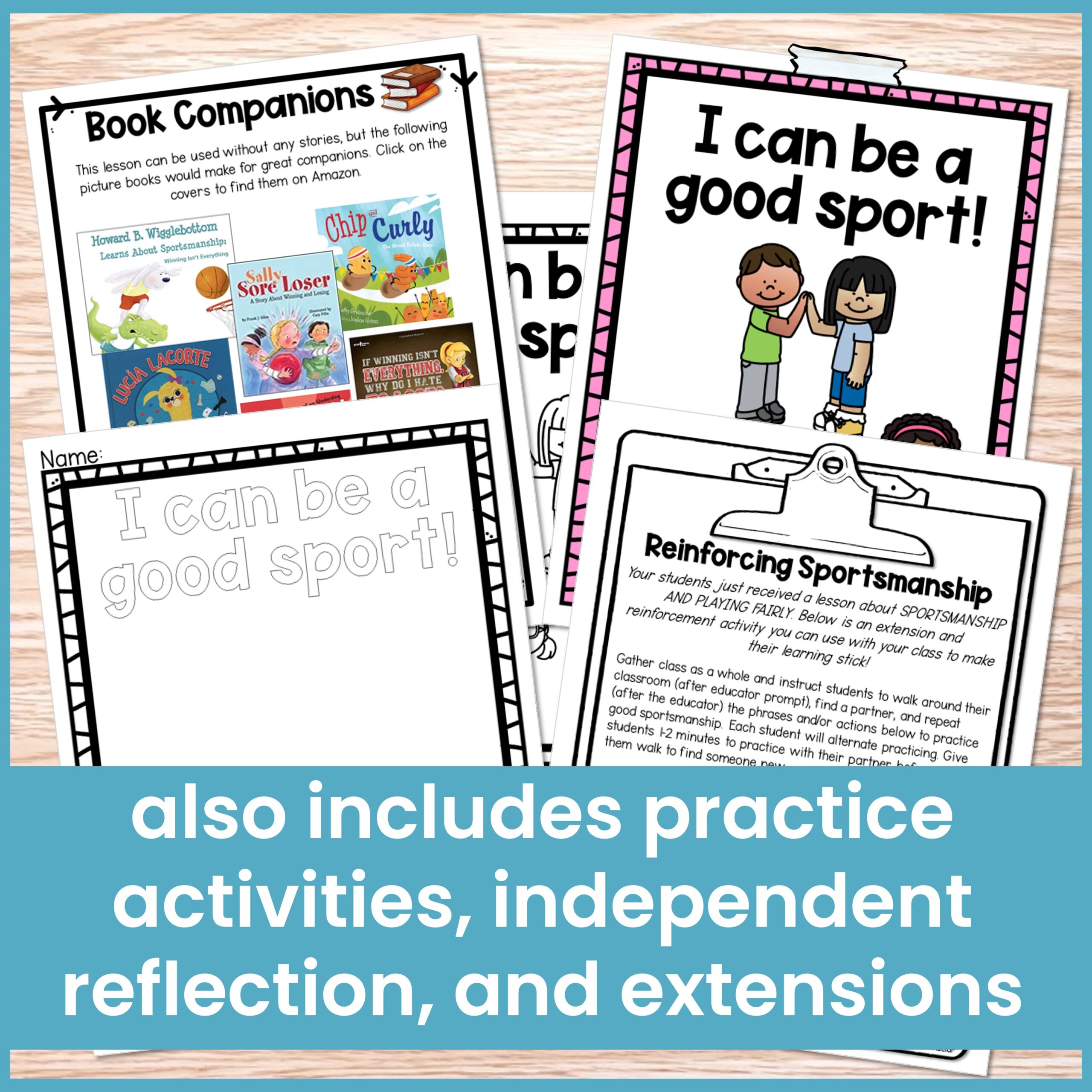 Sportsmanship Lesson and Activities - Image 4