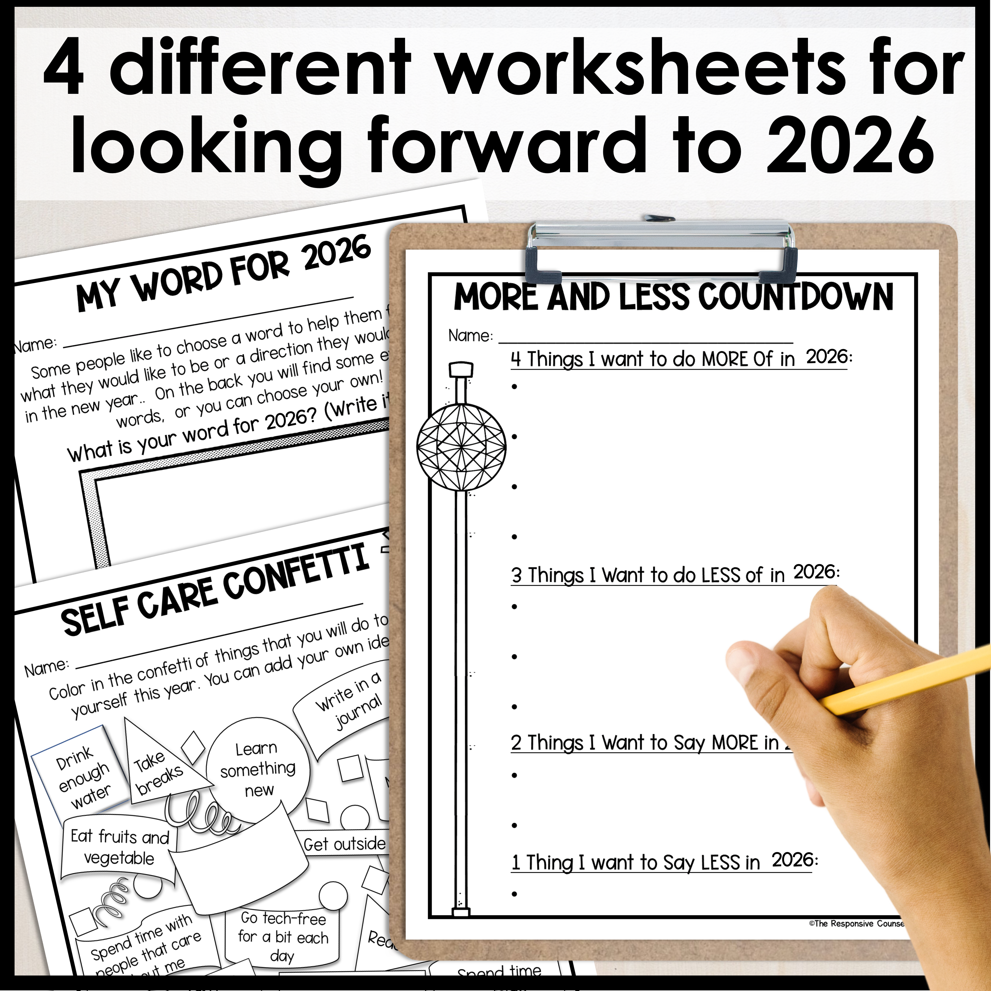 New Year's Lesson and Activities for Social Emotional Learning - Image 3