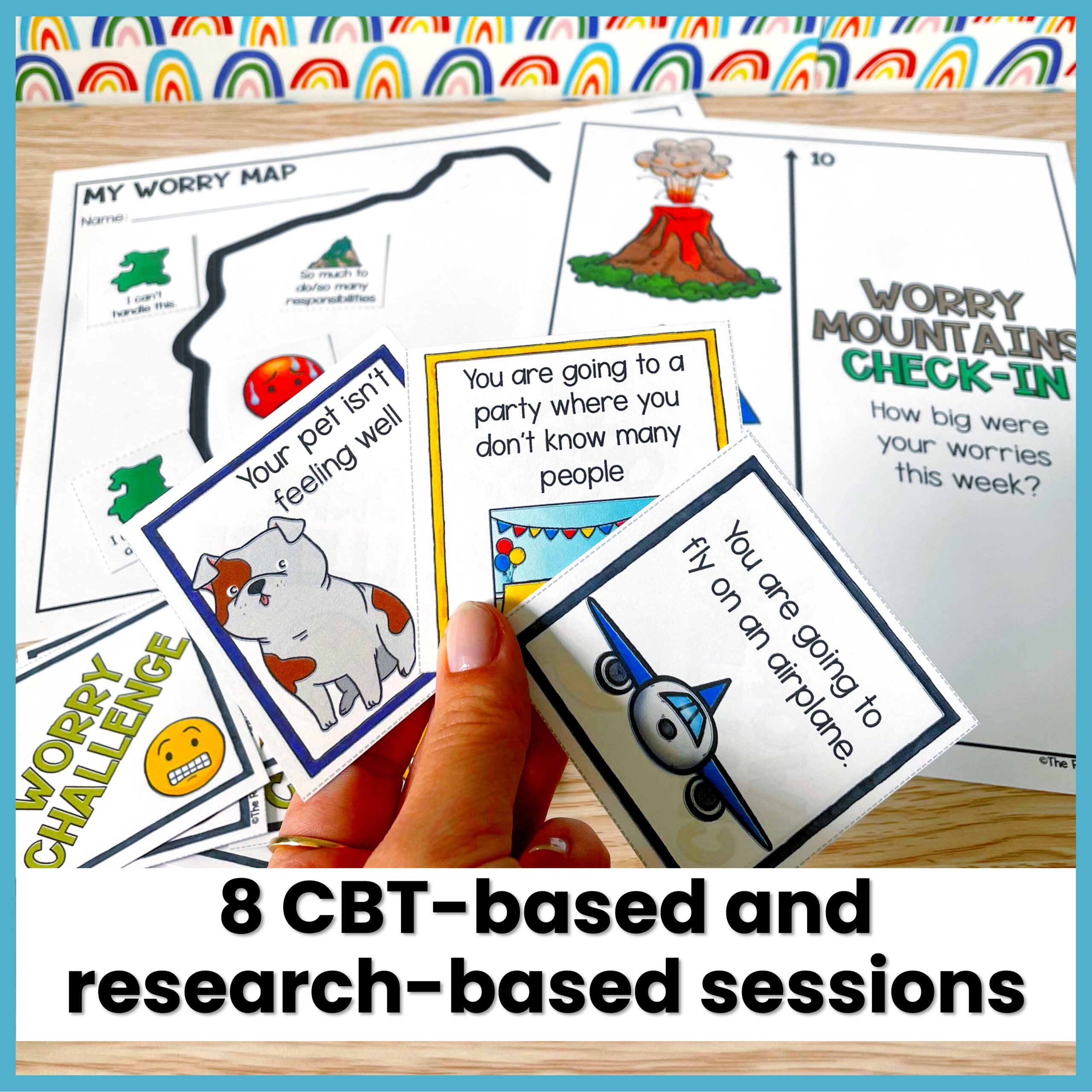 Anxiety Coping Skills Activities Individual Counseling Curriculum for Worry - Image 2