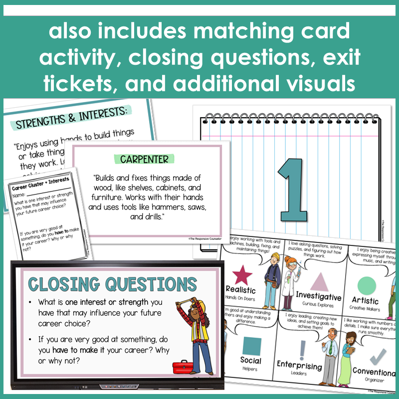 Career Exploration: Matching Careers to Interests Holland RIASEC Interest Survey - Image 2