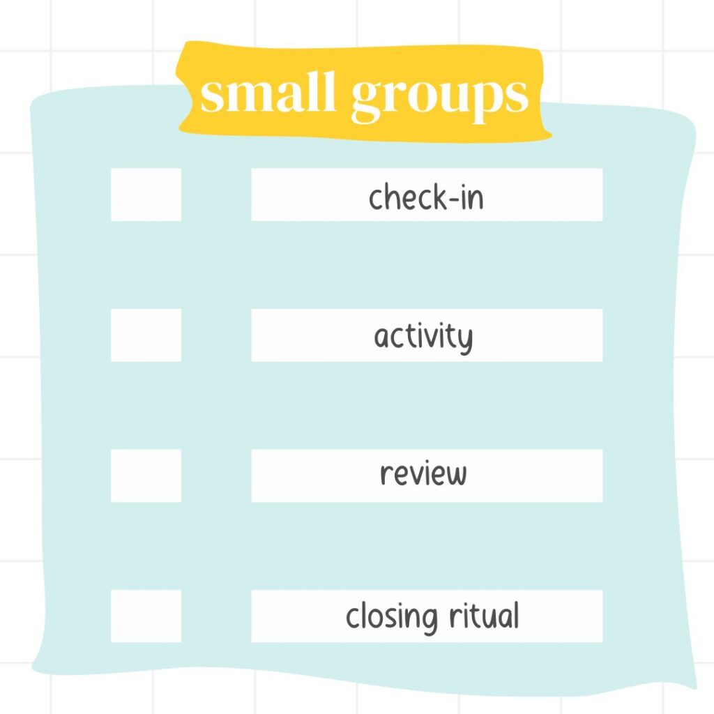 managing time as a school counselor - small group structure