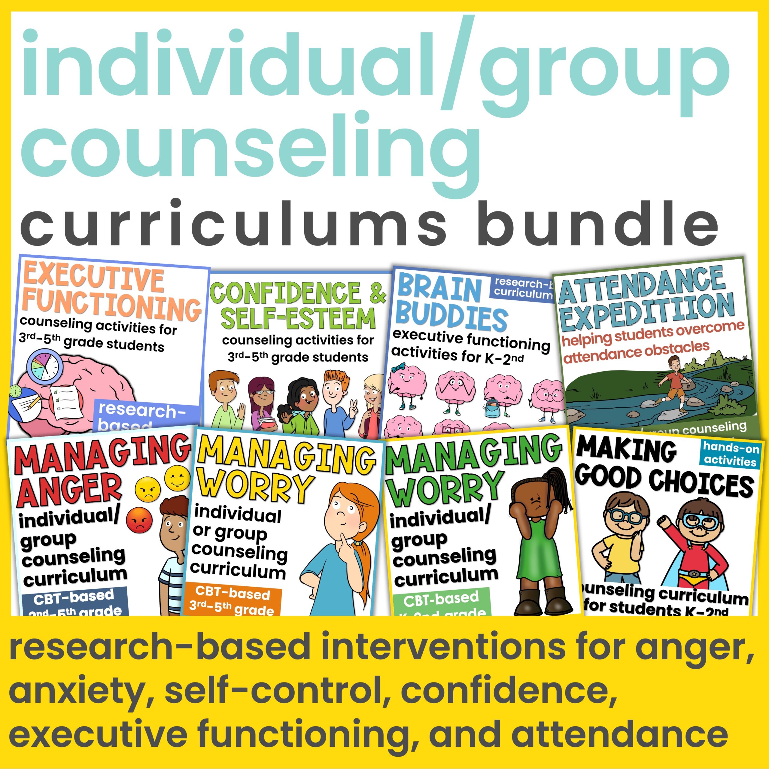 Executive Functioning Activities, Self-Esteem, Anxiety, Anger and More