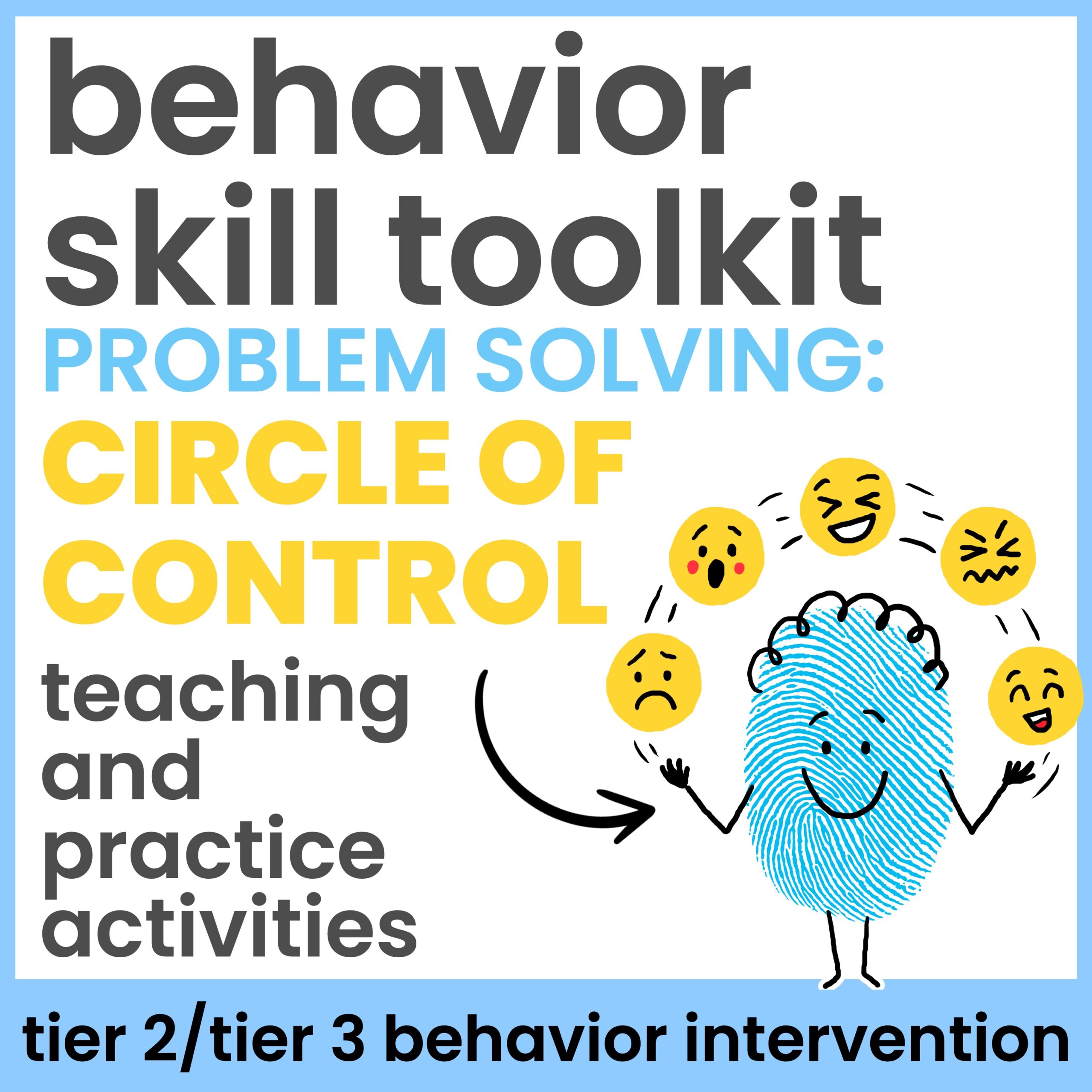 Circle of Control Problem Solving Behavior Intervention Activities