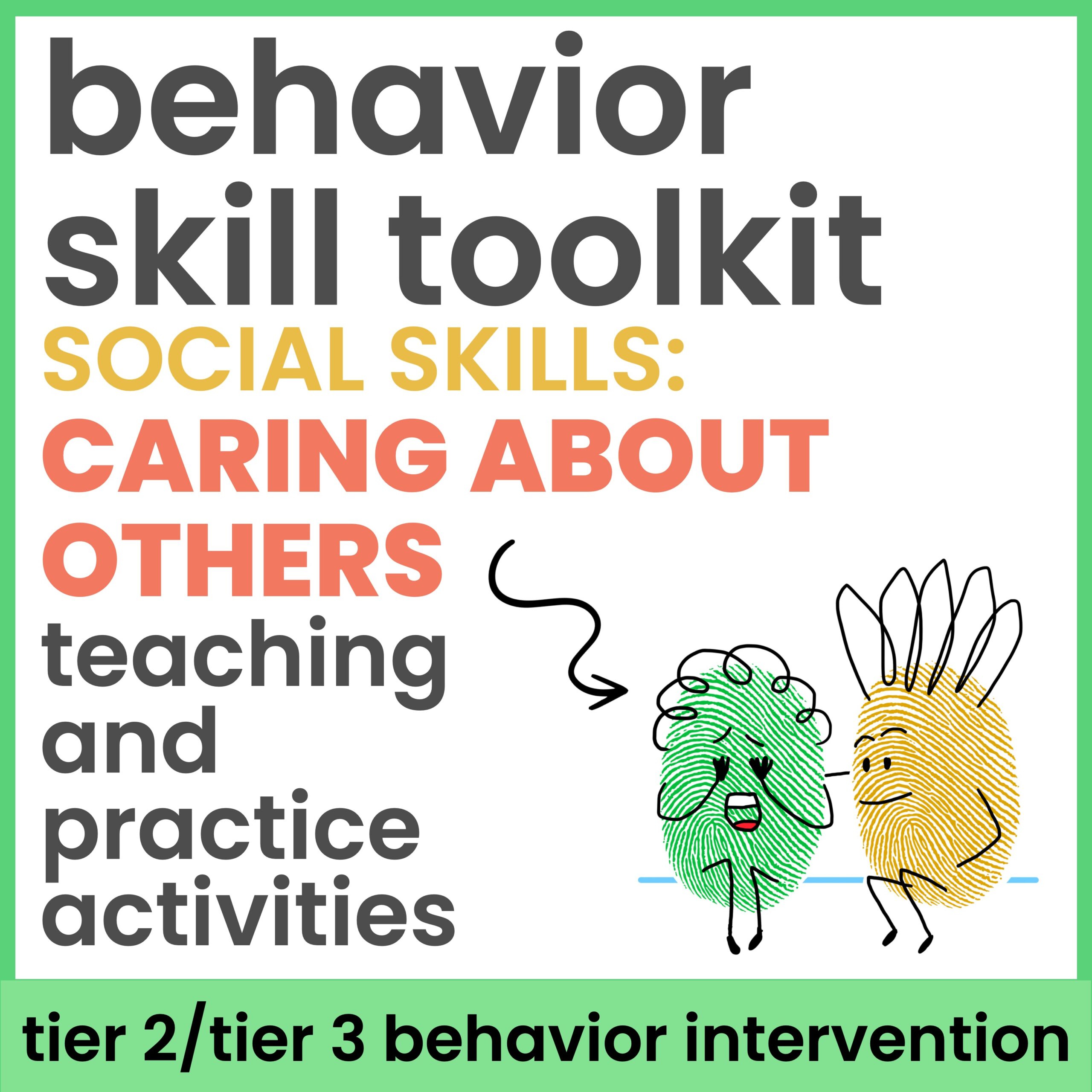 Caring About How Others Feel Social Skills Behavior Intervention Activities