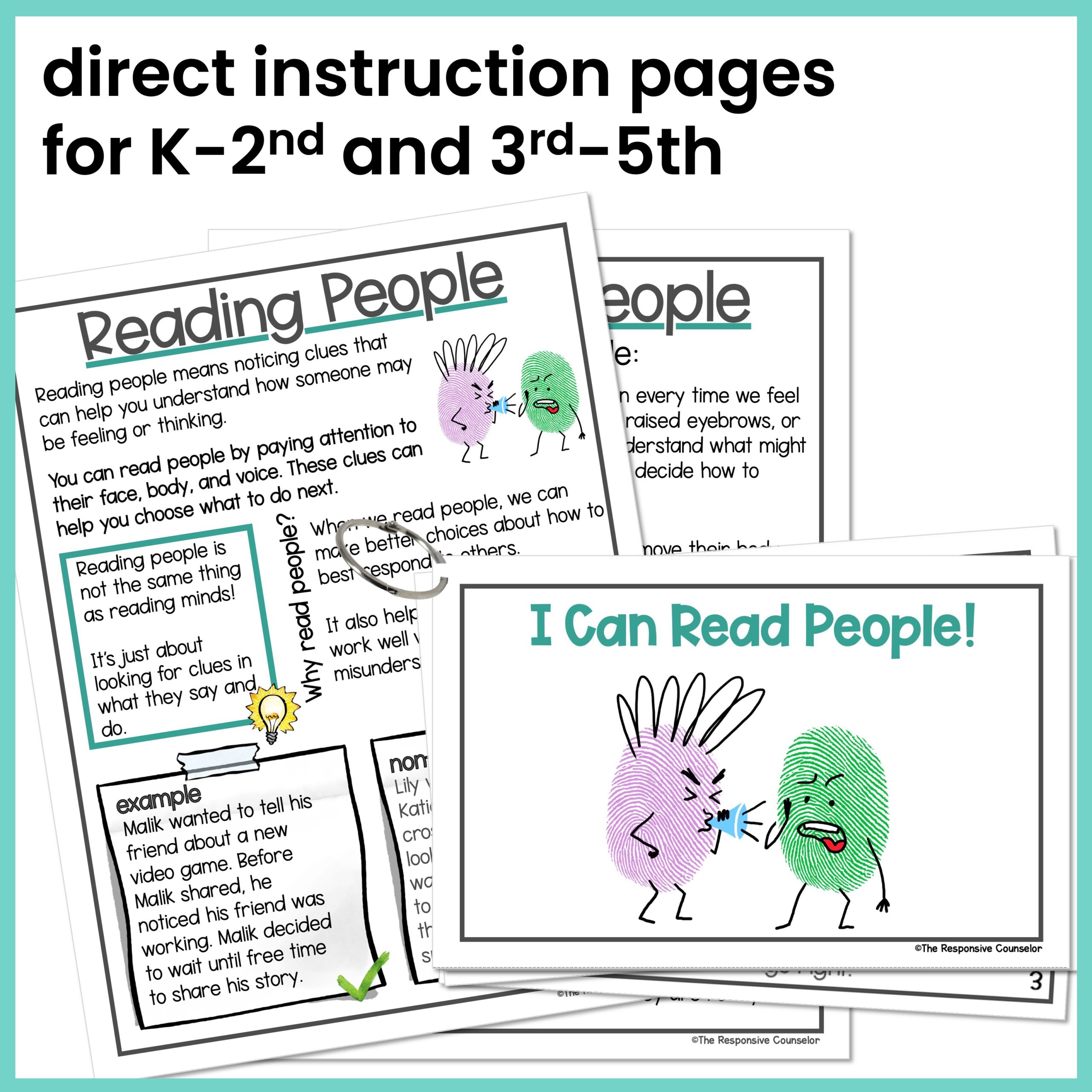 Reading Social Cues Social Skills Behavior Intervention Activities - Image 2