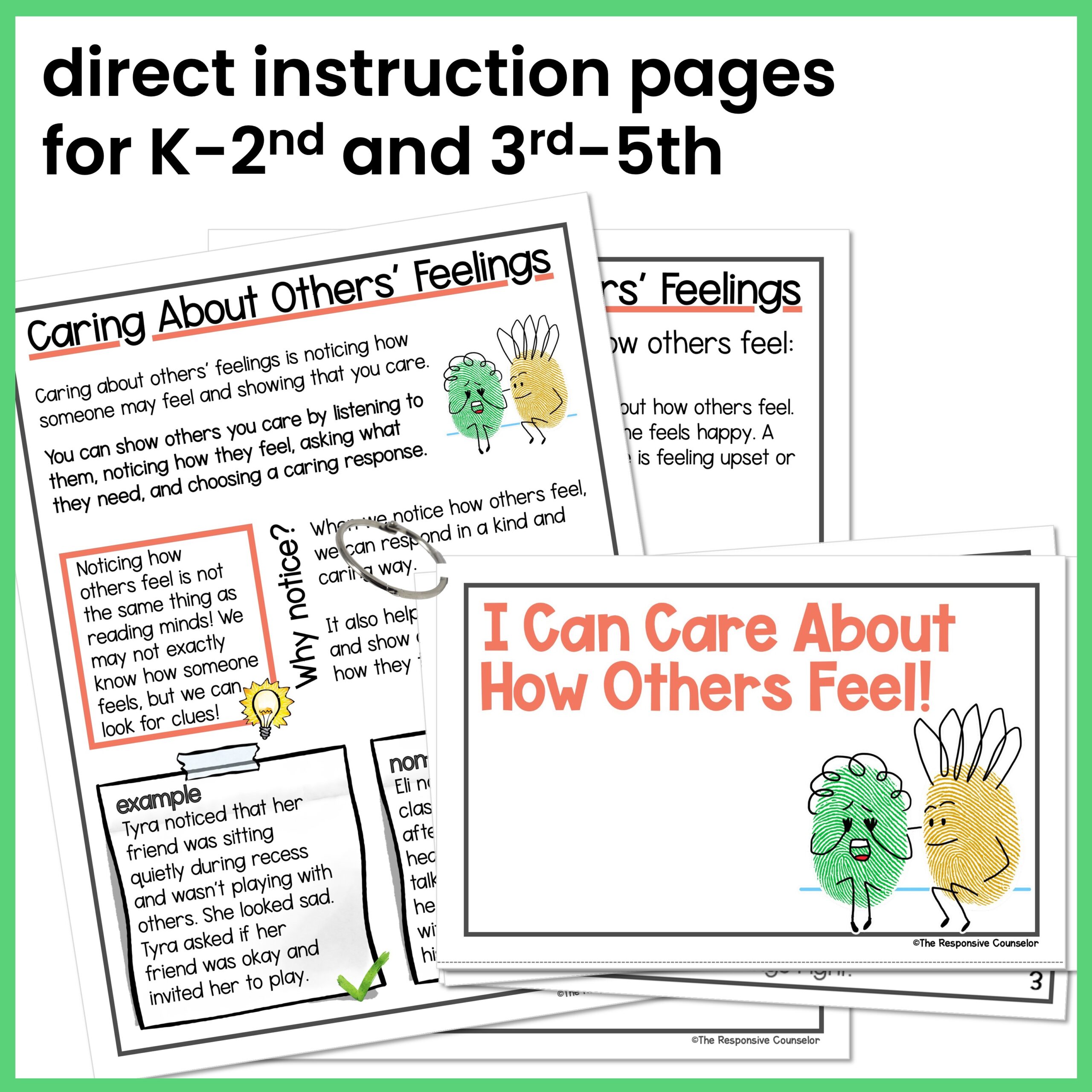 Caring About How Others Feel Social Skills Behavior Intervention Activities - Image 2
