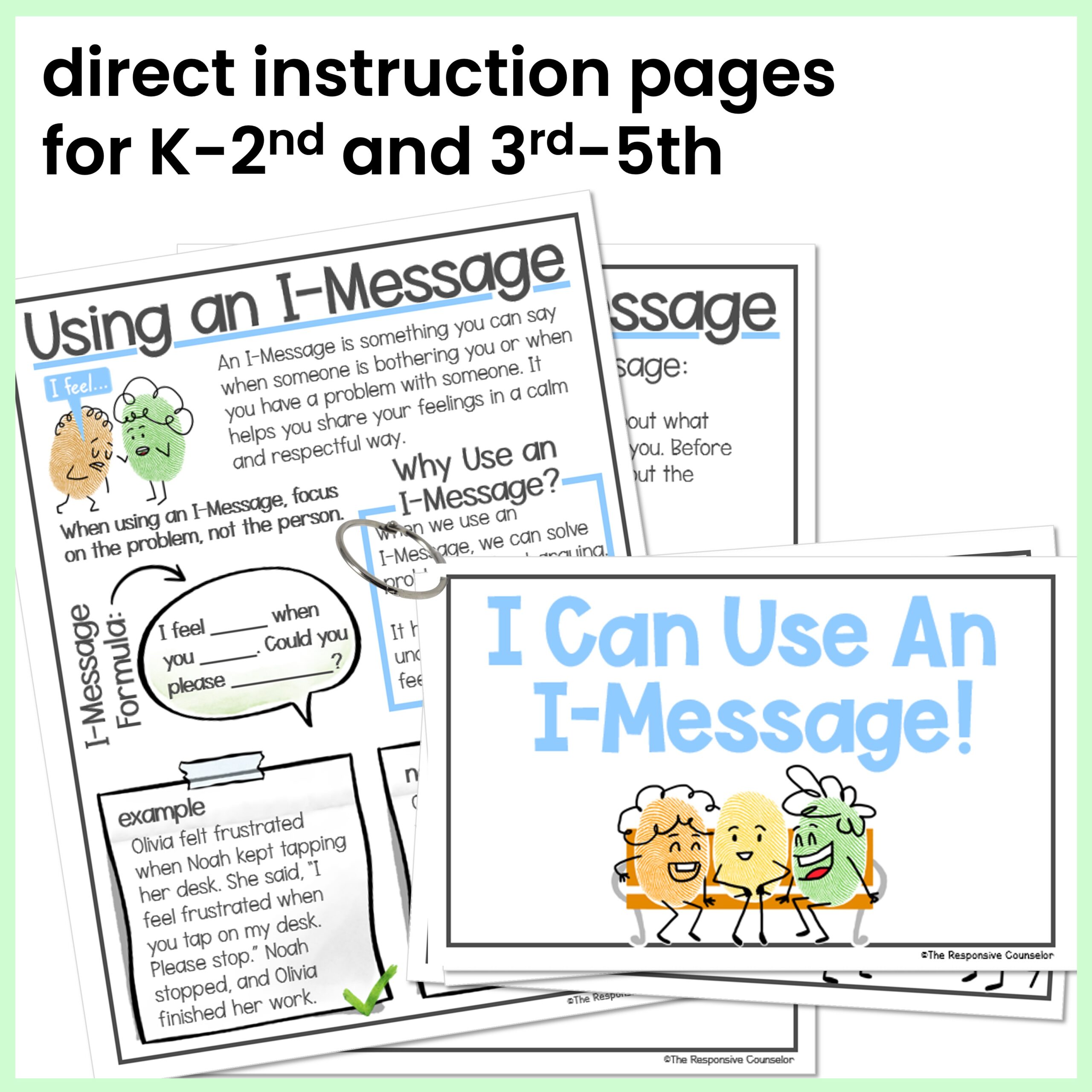 I-Message Conflict Resolution Behavior Intervention Activities - Image 2