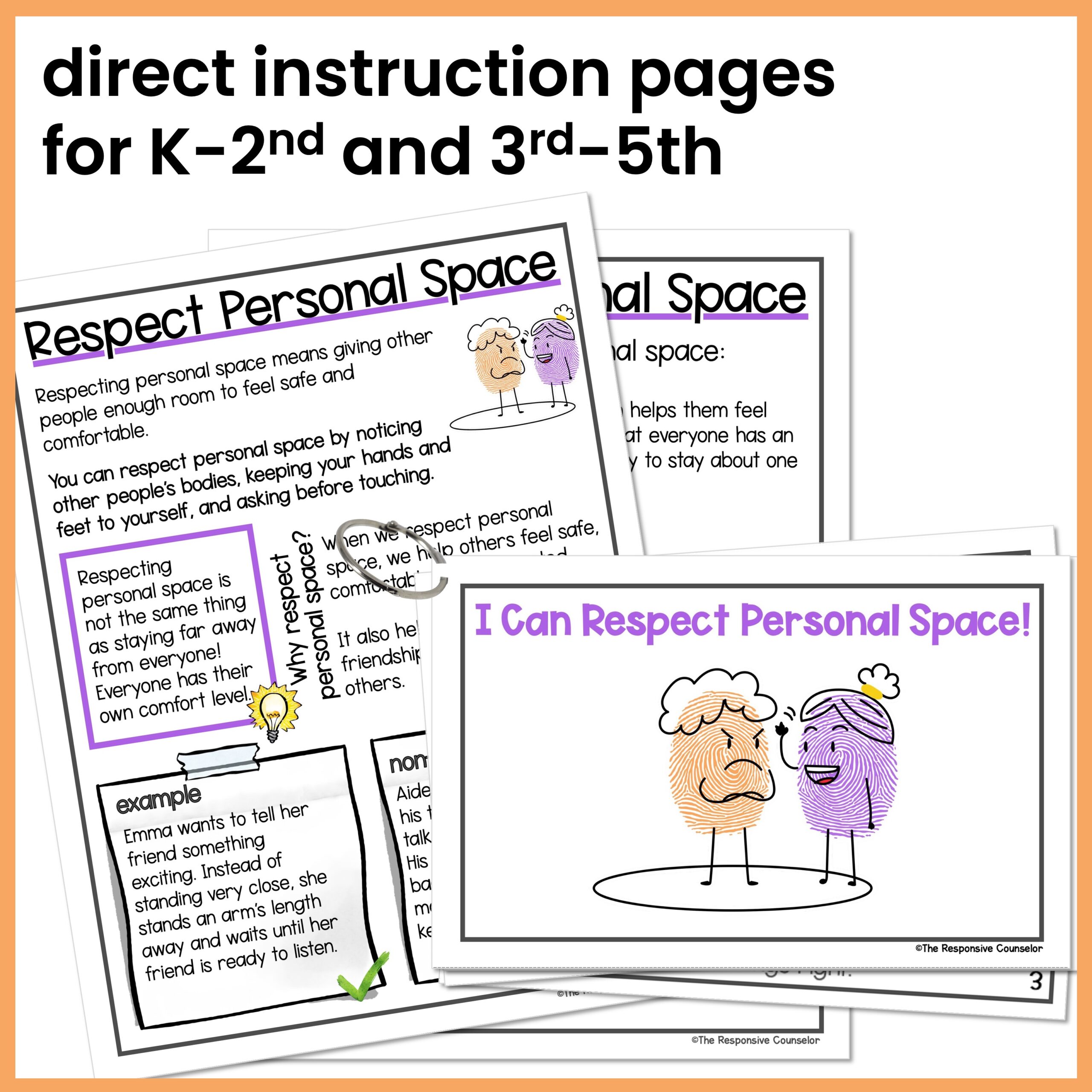 Personal Space Social Skills Behavior Intervention Activities - Image 2