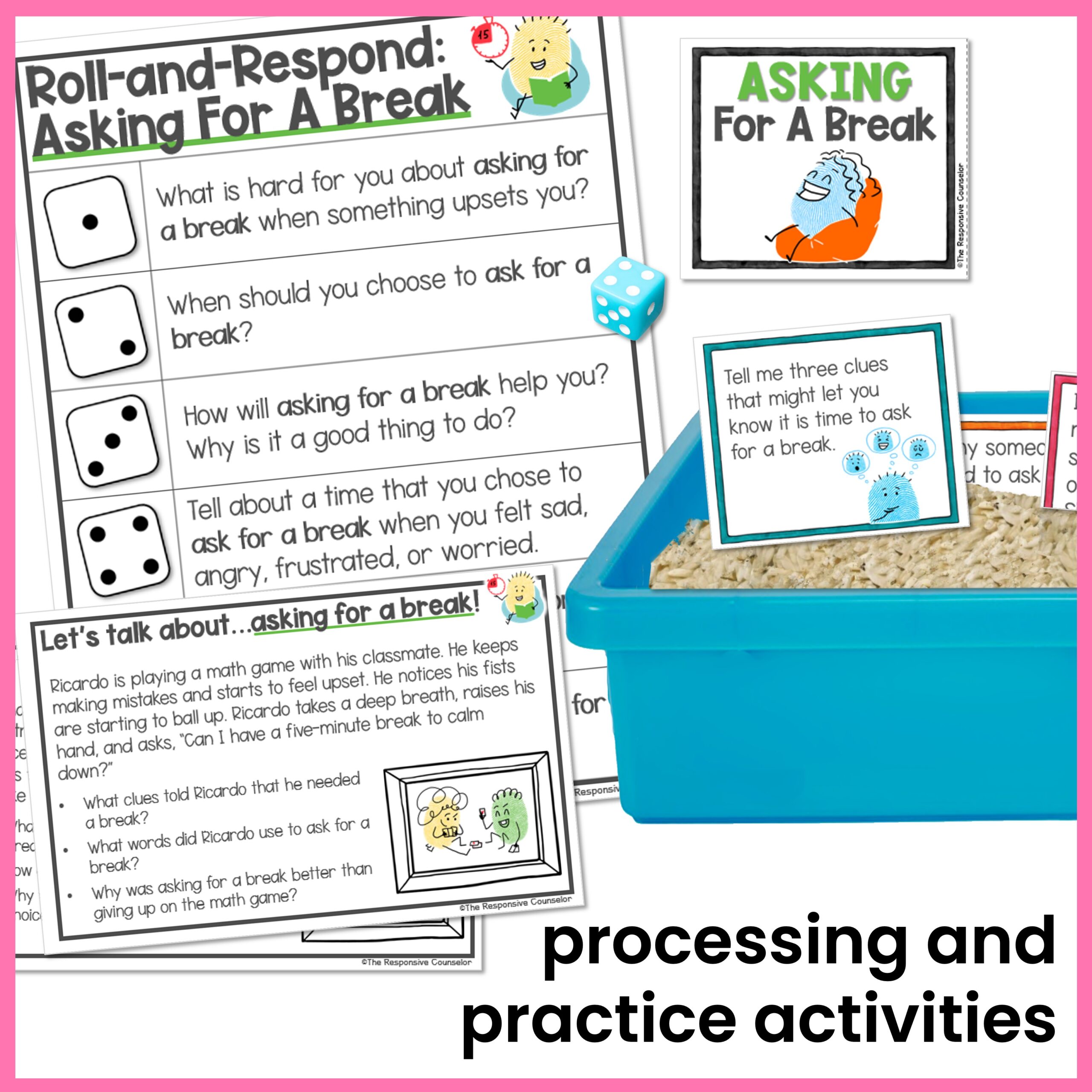 Asking for a Break Problem Solving Behavior Intervention Activities - Image 3