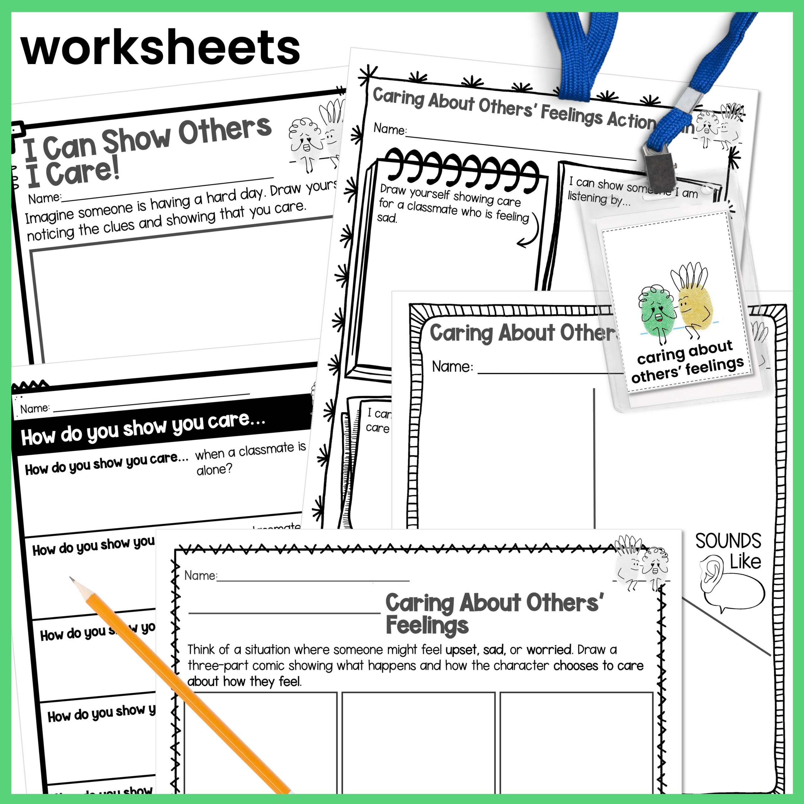 Caring About How Others Feel Social Skills Behavior Intervention Activities - Image 4