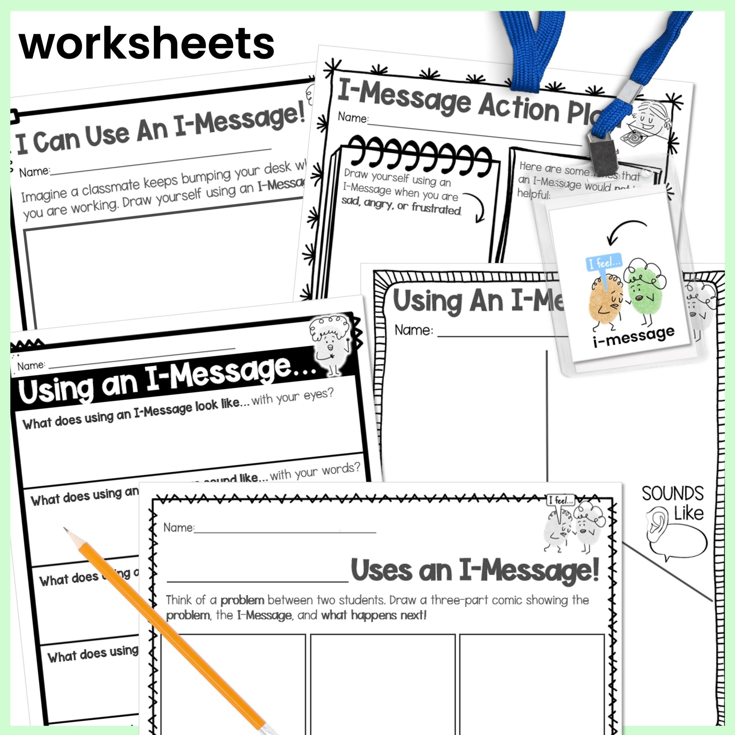 I-Message Conflict Resolution Behavior Intervention Activities - Image 4