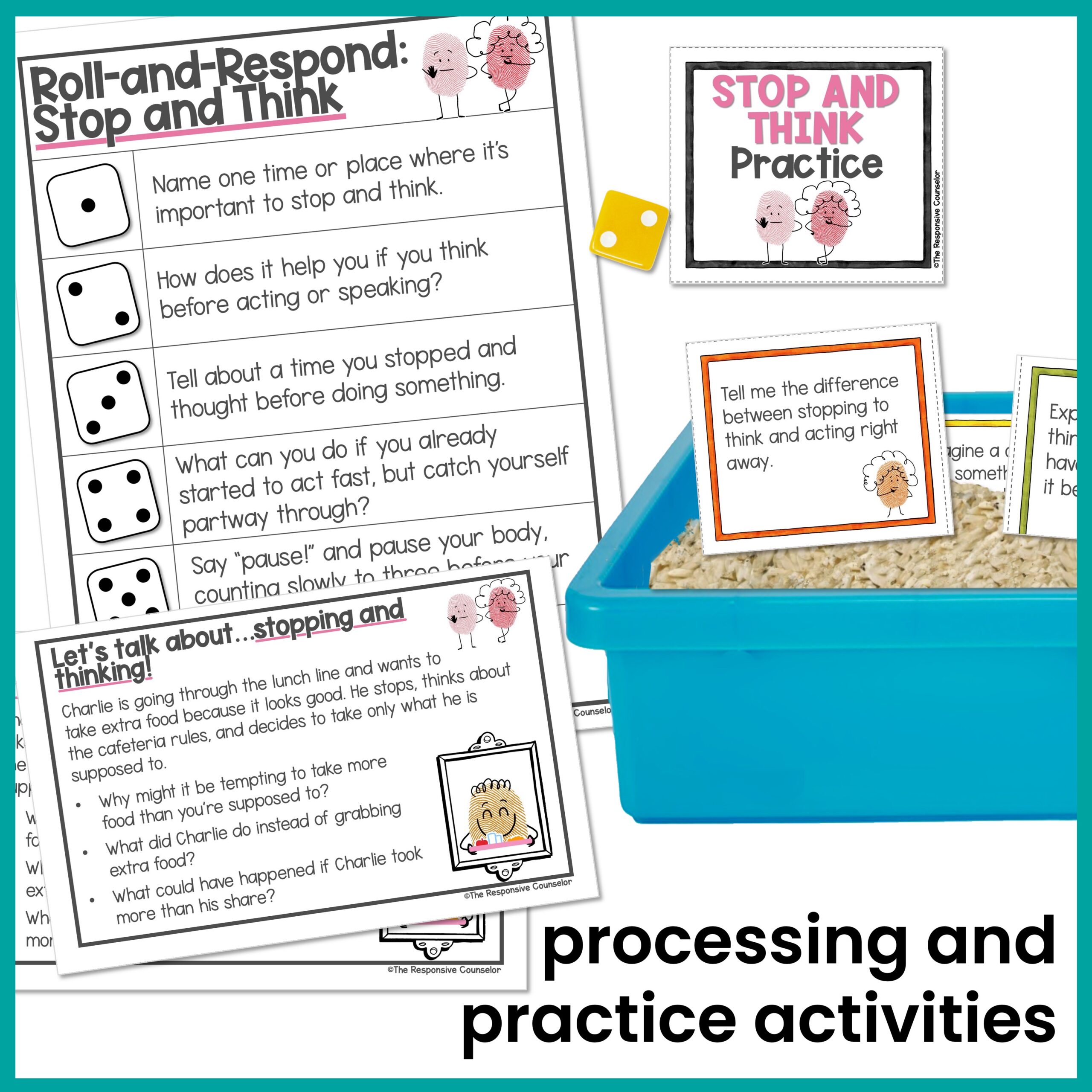 Stop and Think Behavior Skills Behavior Intervention Activities - Image 3