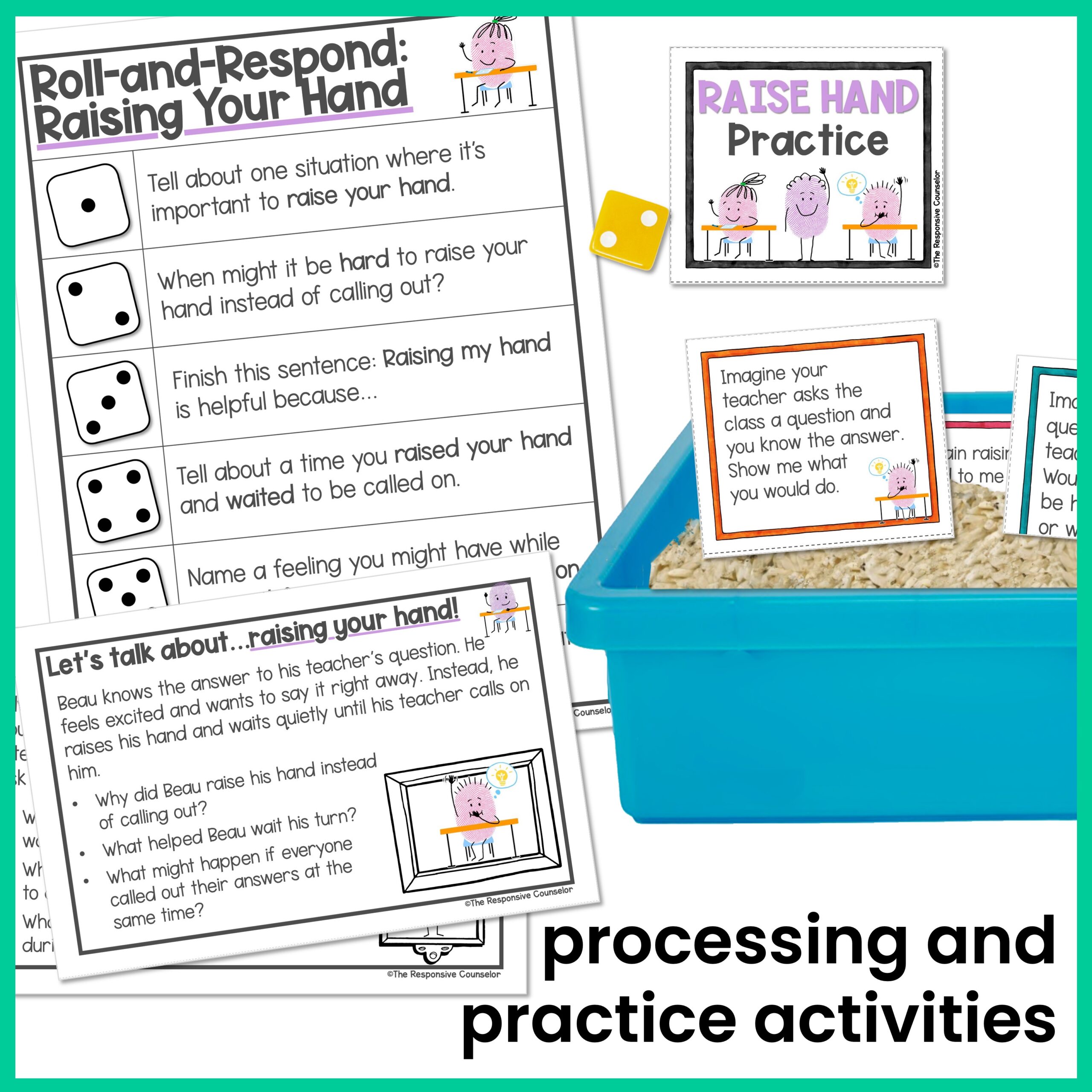 Raise Hand Before Speaking Behavior Skills Behavior Intervention Activities - Image 3