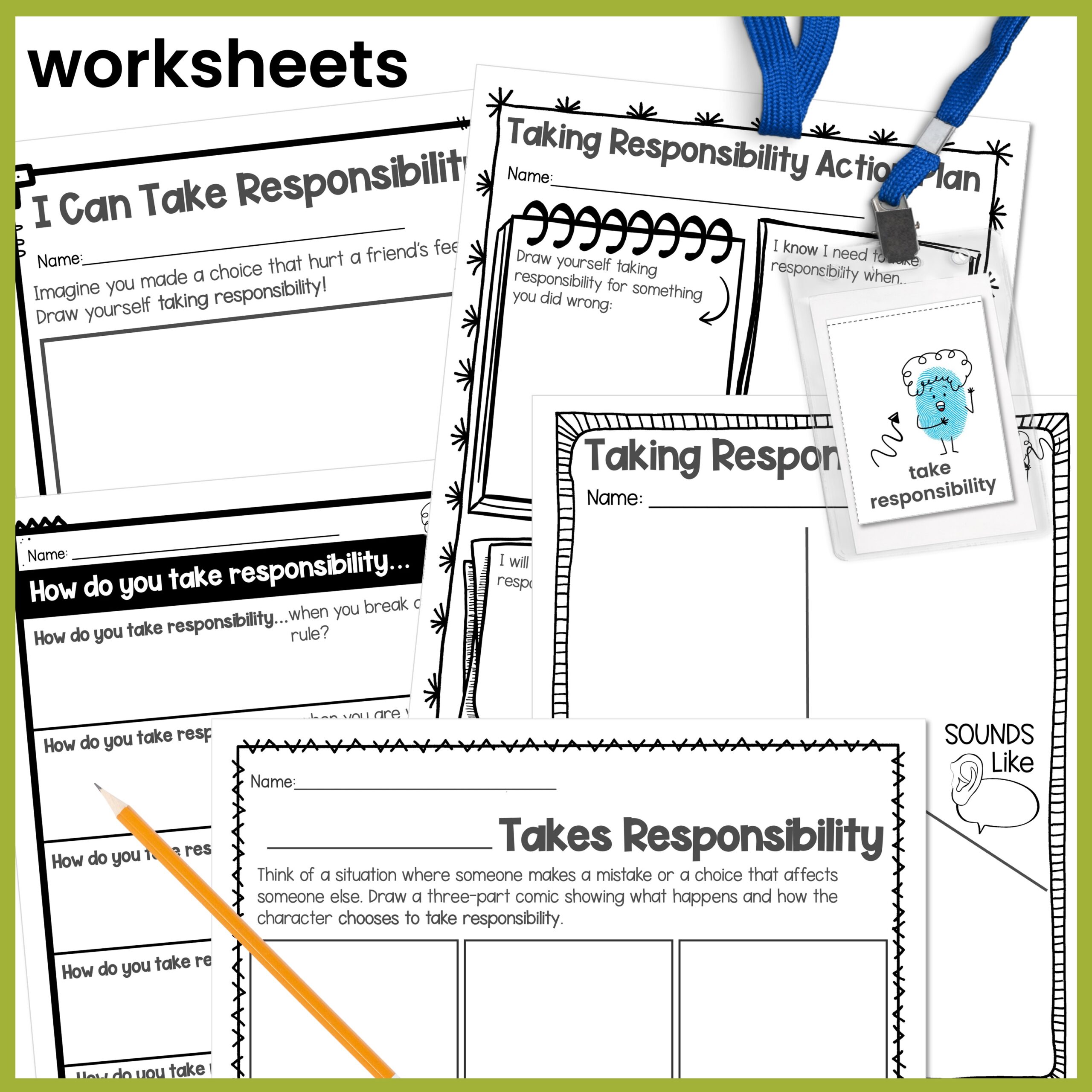 Take Responsibility Behavior Skills Behavior Intervention Activities - Image 4