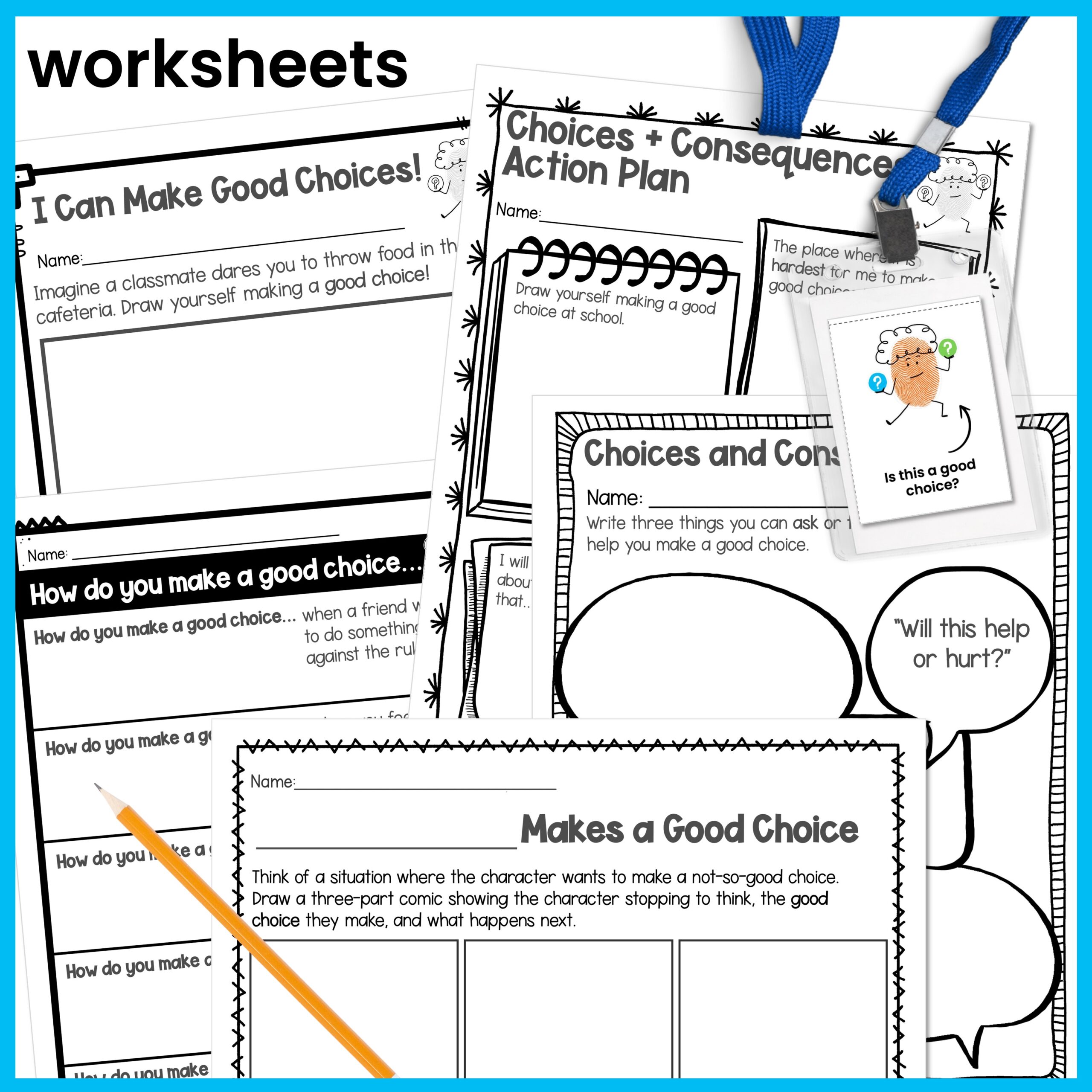 Choices and Consequences Behavior Skills Behavior Intervention Activities - Image 4